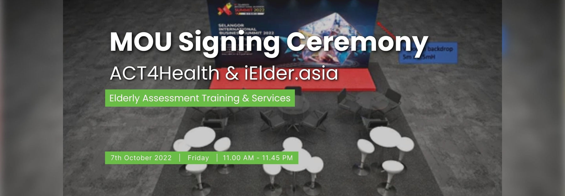 [Media Release] MOU AIM Healthcare/iElder and ACT4Health to sign MOU to establish training programme for Management of Older Persons