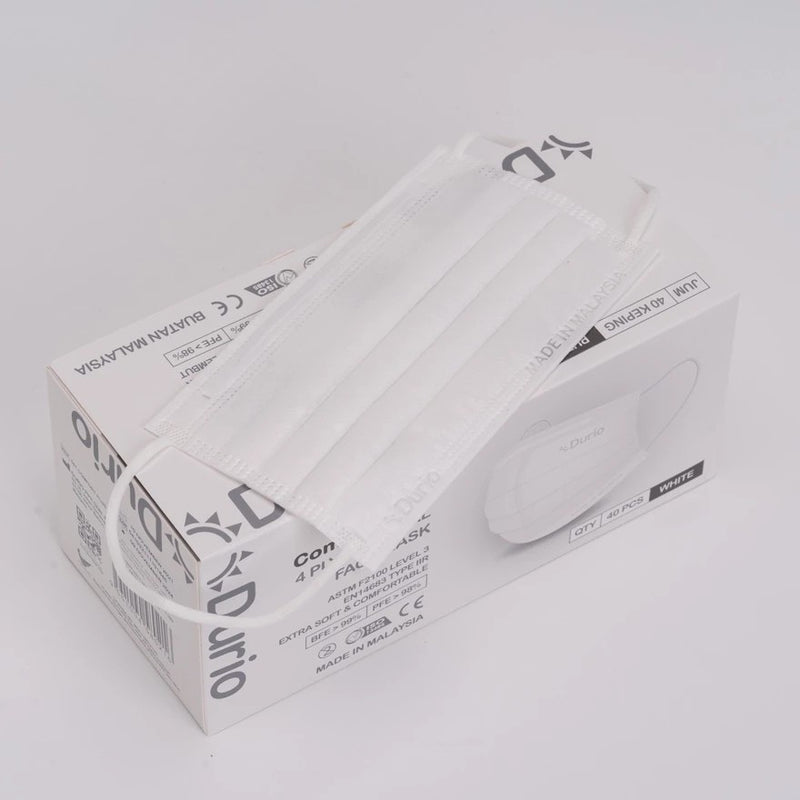 Topeng Muka Pembedahan 4 Lapis Durio 541 Comfort Plus (40 Keping)