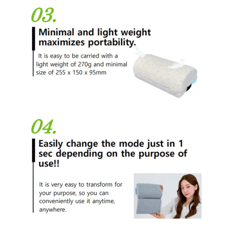 便携式 BalanceOn Vetagel 颈椎枕头 |平衡开启