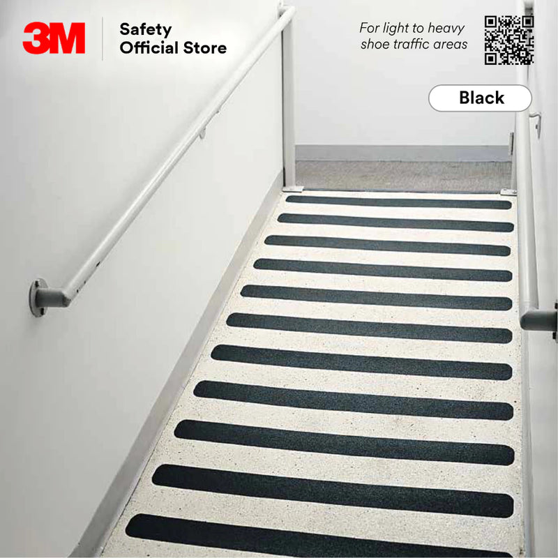 3M™ 610 Safety Walk Black Anti Slip Floor Tape/ Slip & Weather Resistant [2 in x 60 ft/Black] Made in USA