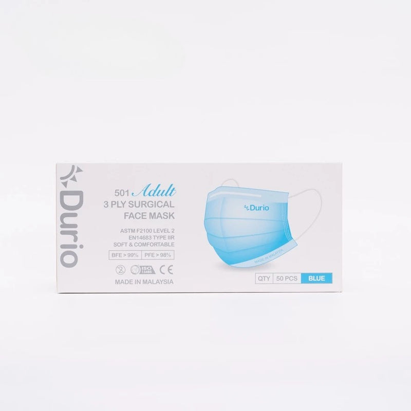 Topeng Muka Pembedahan 3 Lapis Dewasa Durio 501 (50 Keping)
