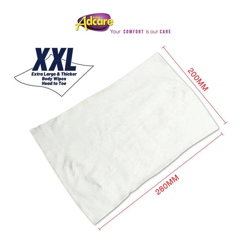 Tisu Basah Tisu Badan Adcare Bebas Wangian (20 keping) (20x28cm) 
