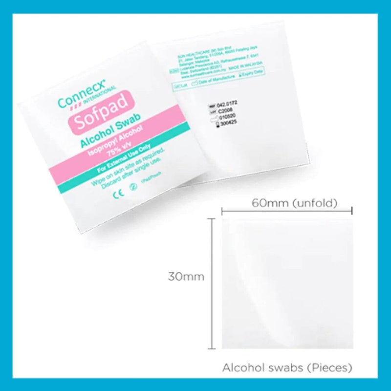 Alcohol Swab Pad 75% Alcohol Wipes |  Sofpad (100pcs/box) [EXP: 30 NOV 2026]