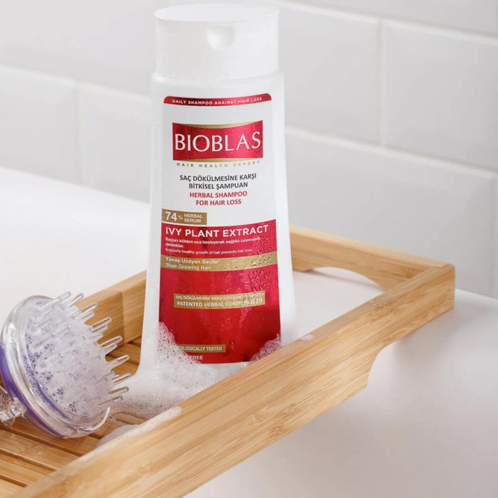 [New Arrival] BIOBLAS Herbal Shampoo For Hair Loss | Slow Growing Hair | IVY PLANT EXTRACT (360 ml)