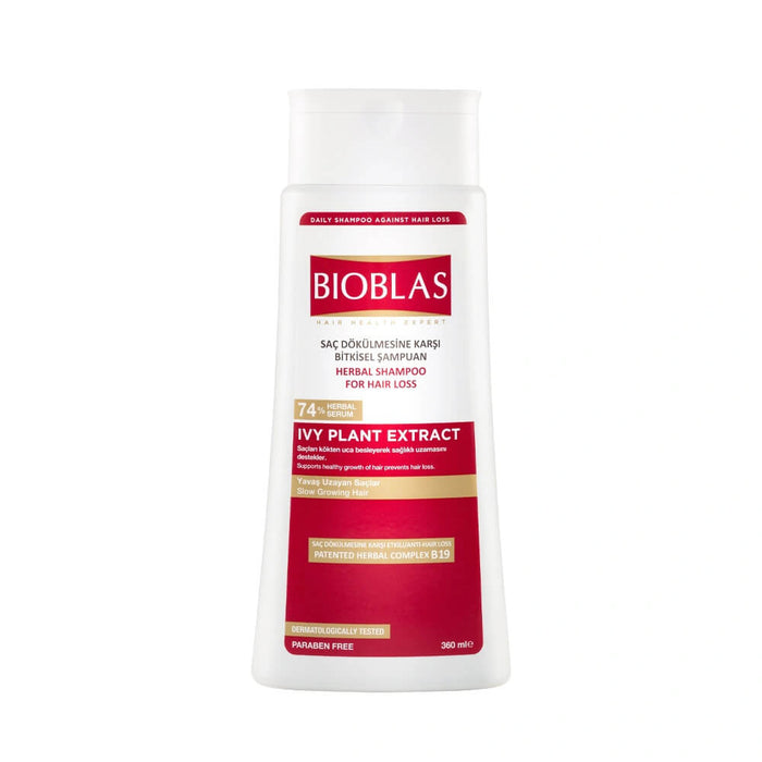 [New Arrival] BIOBLAS Herbal Shampoo For Hair Loss | Slow Growing Hair | IVY PLANT EXTRACT (360 ml)