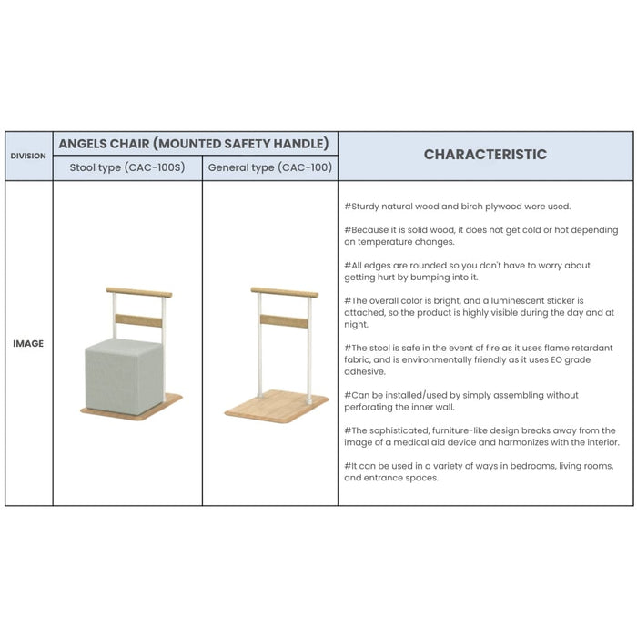 Guardian Angel Safety Grab Bar Standing type ANGEL'S CHAIR  | CEBIEN