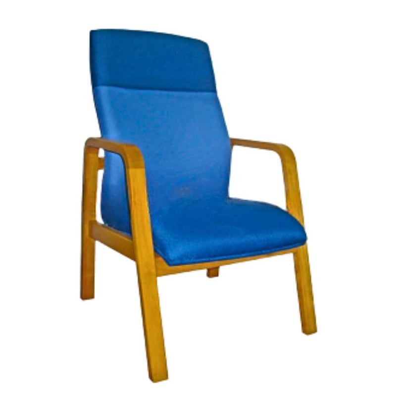High Back Chair (PVC with solid wood) | iElder