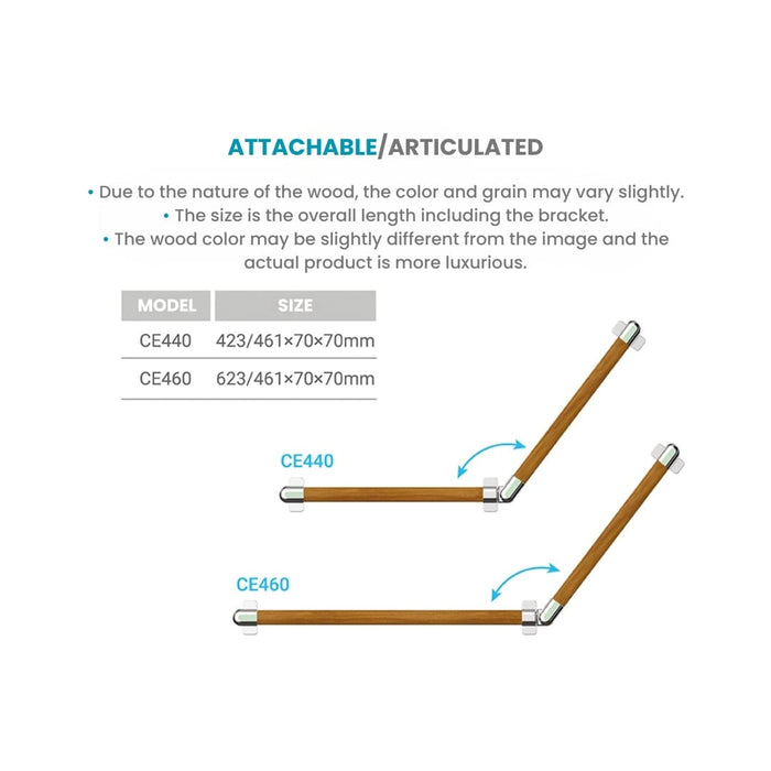 Guardian Angel Safety Grab Bar (Hardwood) | CEBIEN