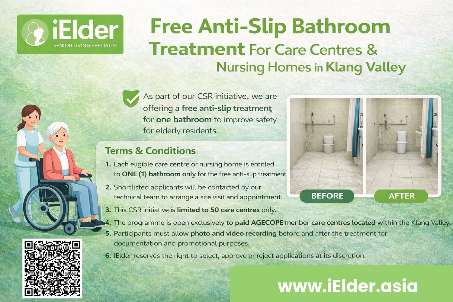 iElder’s Free Anti-Slip Bathroom CSR Initiative