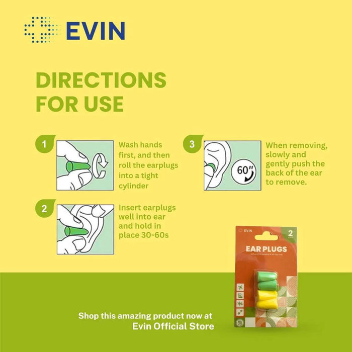 Ear Plugs 2 Pairs | EVIN
