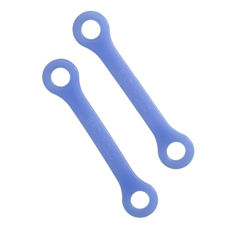 EazyHold 蓝色两件装 5 1/4 英寸 - 通用袖口，硅胶自适应握力辅助器