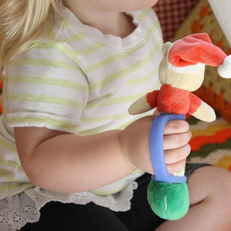 EazyHold 蓝色两件装 5 1/4 英寸 - 通用袖口，硅胶自适应握力辅助器