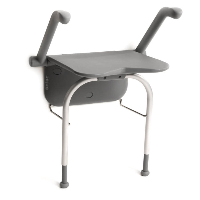 Non-slip wall-mounted shower seat