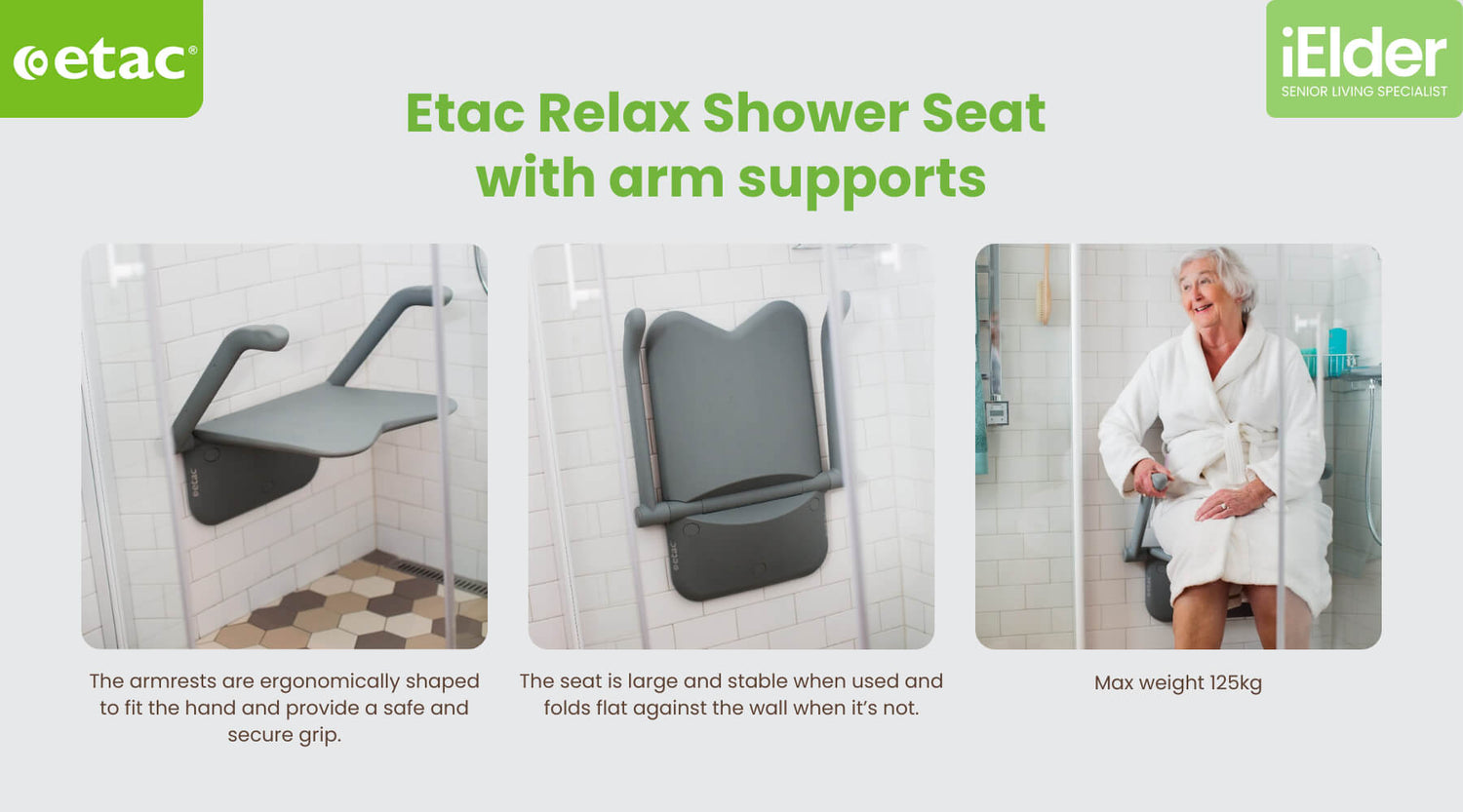 3. Place Shower Seat or Wall Mounted Shower Seat