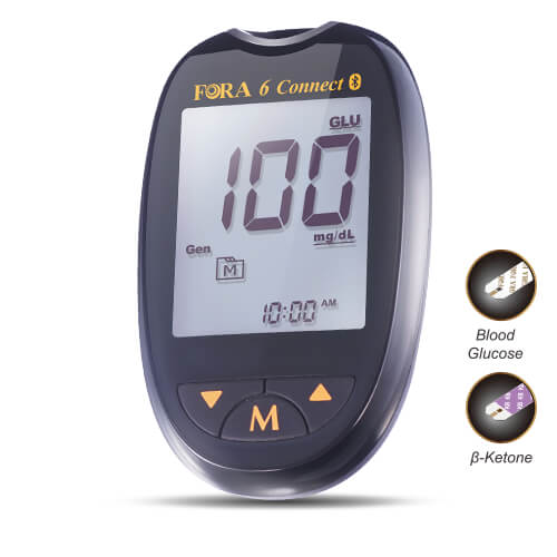 FORA 6 CONNECT – Blood Glucose Monitoring Starter Pack