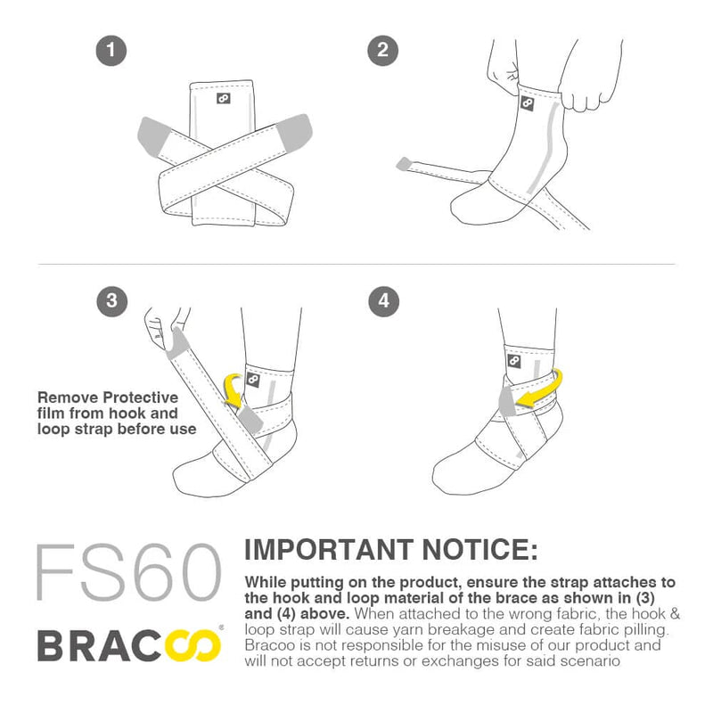 透气四向弹力踝部护套（单件）FS60 | BRACOO 