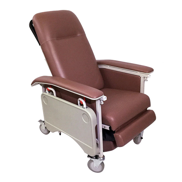 Mobile Recliner Geriatric Chair with Tray