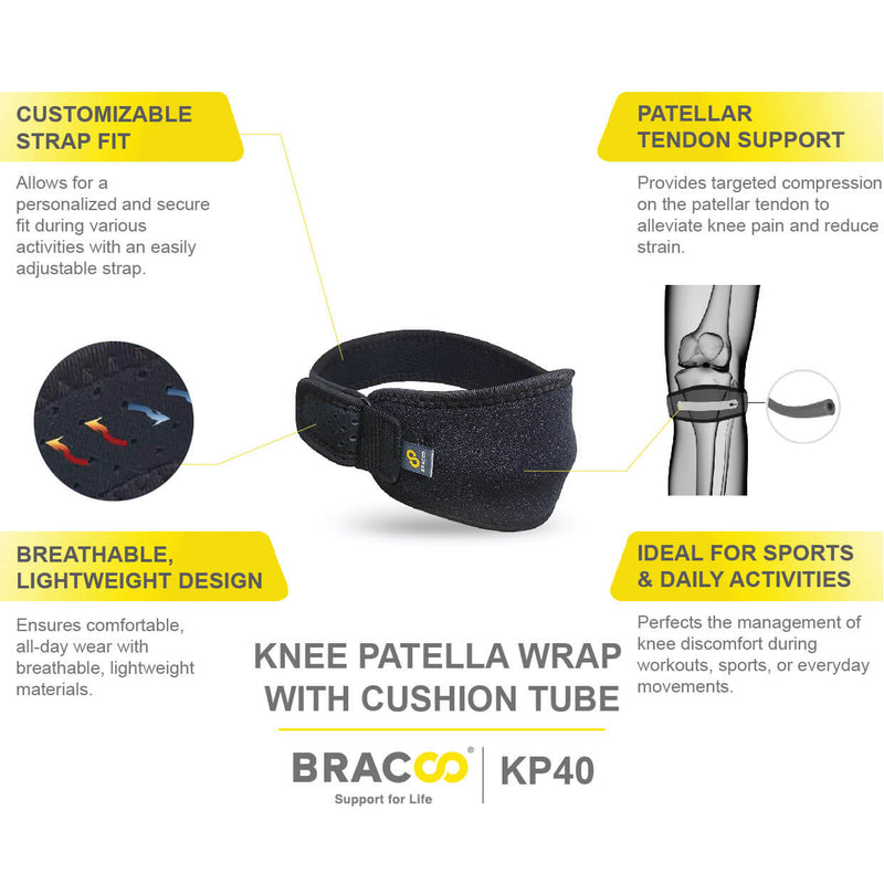 BRACOO 膝盖髌骨支点护套 Easyfit 带缓冲管 KP40 | BRACOO 