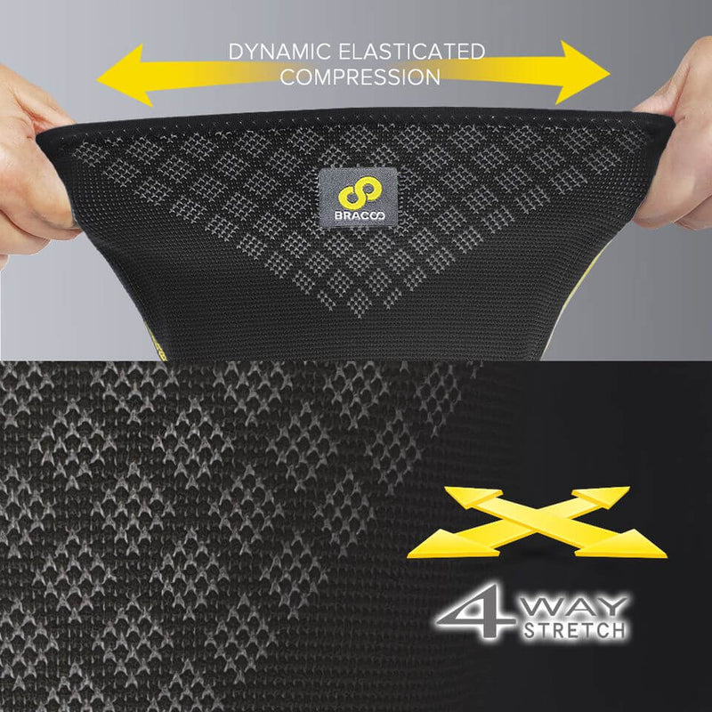 透气人体工学膝关节支撑套（一对）KS91 | BRACOO 