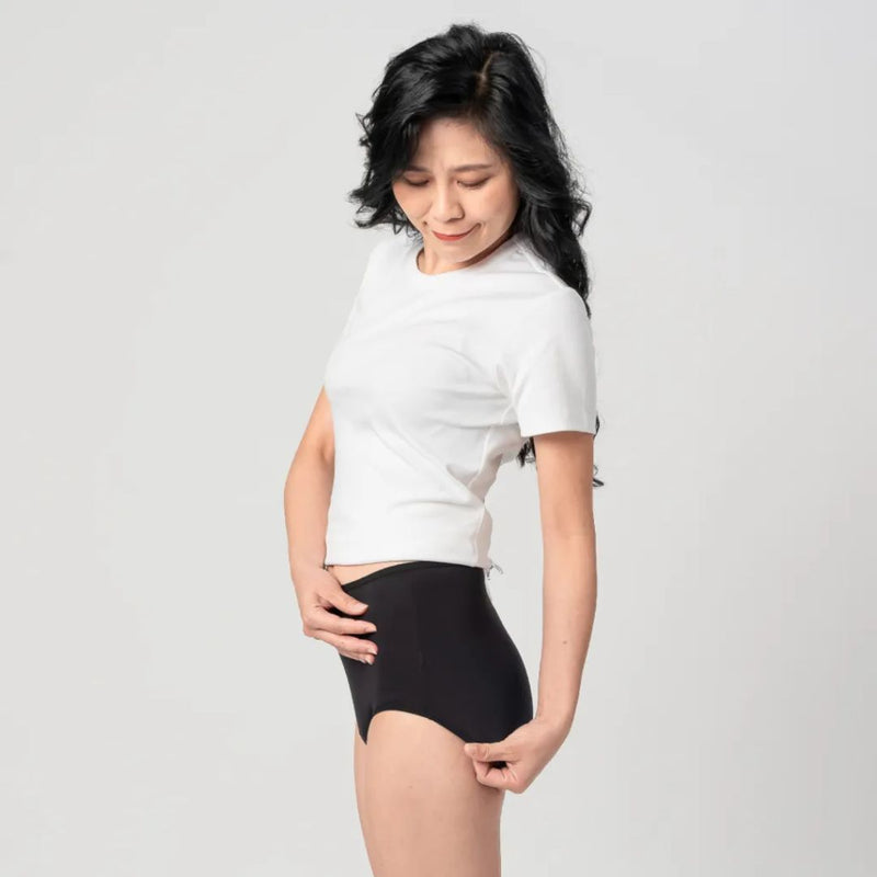 High-waist Leak Proof Incontinence Panties, black, 50ml