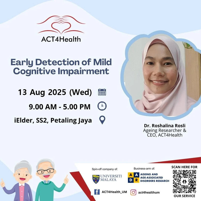[HRD Corp Claimable] ACT4Health Early Detection of Mild Cognitive Impairment (MCI) training among Pharmacists