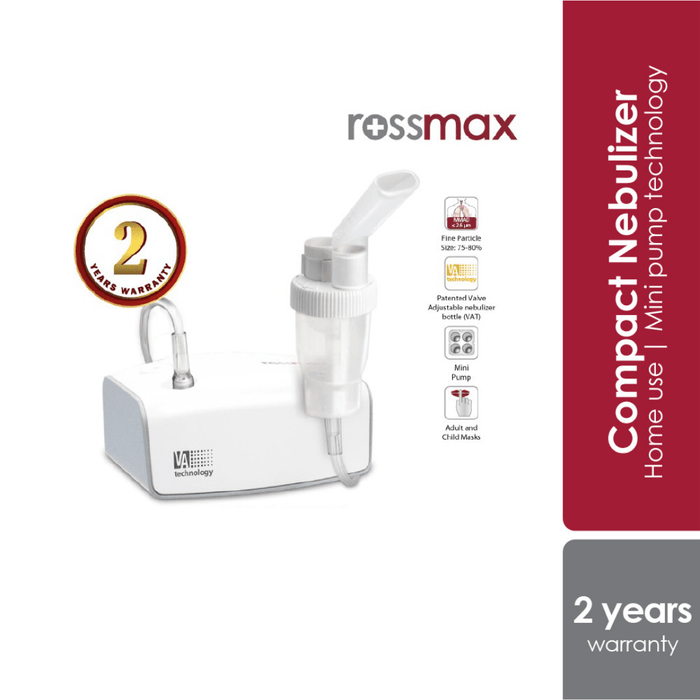 Mini Compact Piston Nebulizer NB60 (Home Use) | Rossmax