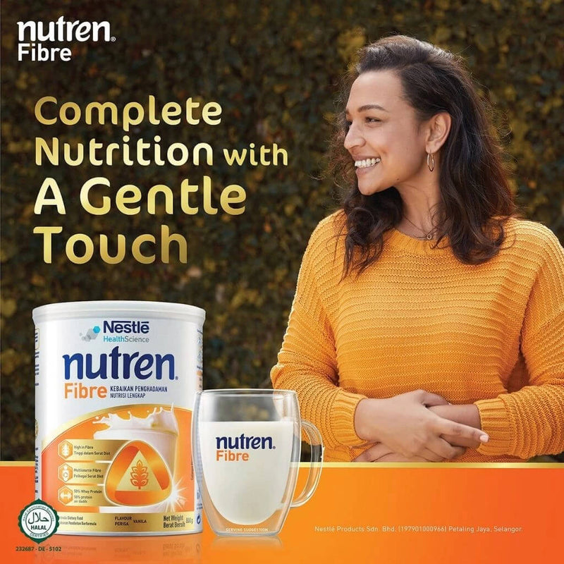 [Pra-Tempahan] Nutren Fibre Nutrisi Lengkap - Perisa Vanila | Nestle 