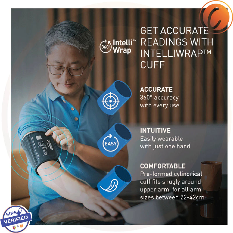 Omron Blood Pressure Monitor (Bluetooth) HEM-7194T1-FLC