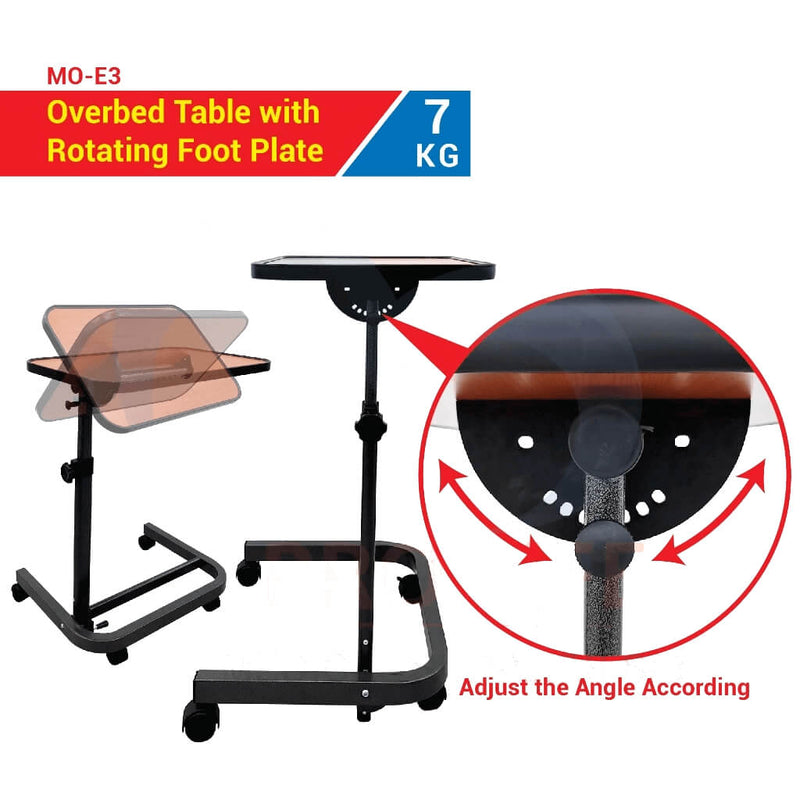 带轮子的床边桌 (MO-E3)