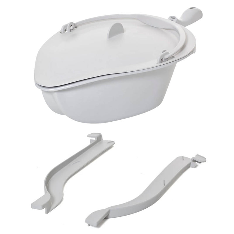 Mobile Pan with Lid and a pair of Bracket | Etac Clean