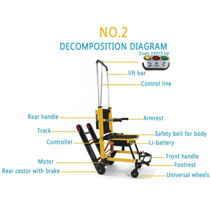 Portable Stair Climbing Chair with Wheels A1 | iElder