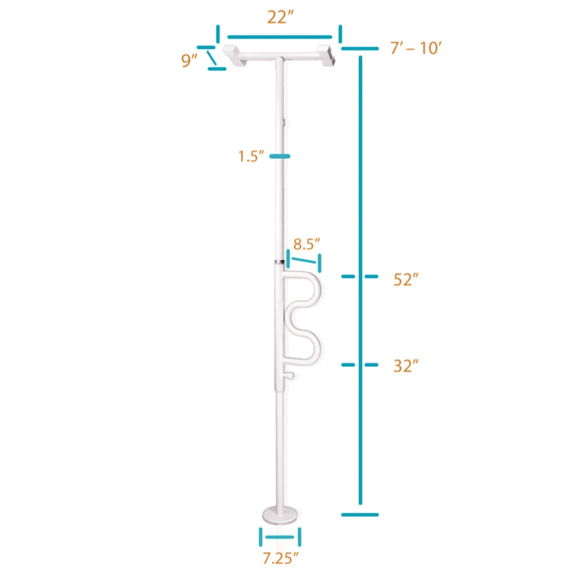 站立安全杆和曲线扶手