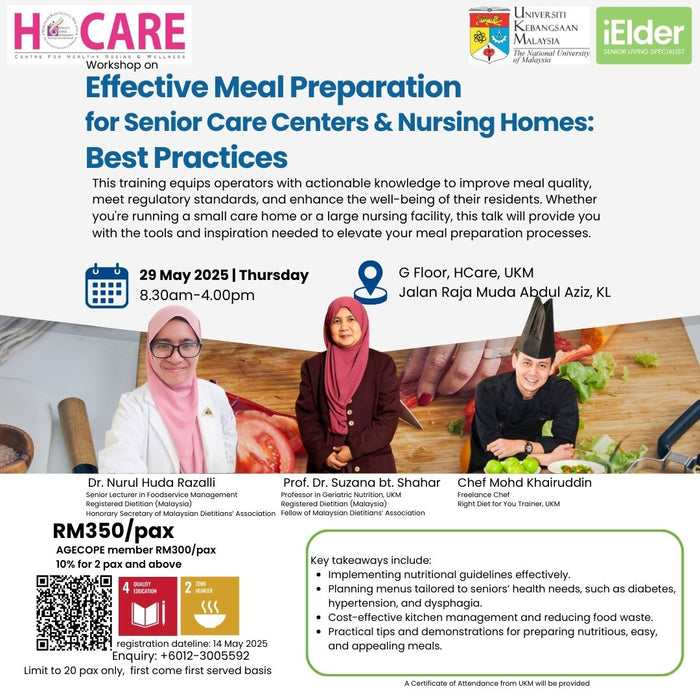 Effective Meal Preparation for Senior Care Centers & Nursing Homes: Best Practices (29 May 2025)