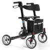 Rollator Aluminium 4 Roda Ringan, Boleh Dilipat dengan Brek Letak Kereta | Kelabu Vermeiren Quava 