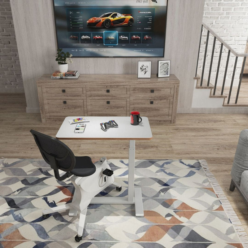 移动电动高度可调床头柜，白色 |爱长者