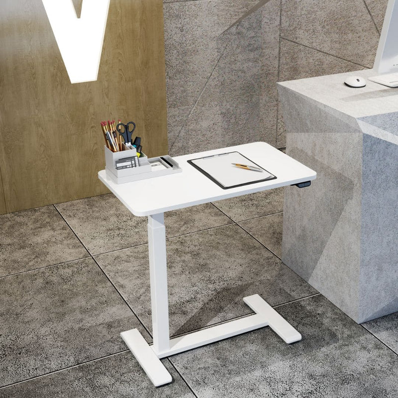 移动电动高度可调床头柜，白色 |爱长者