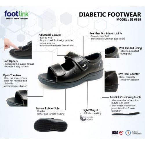 Footlink 糖尿病鞋 DI 6889