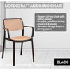 Kerusi Makan Tempat Letak Tangan Rotan Nordik