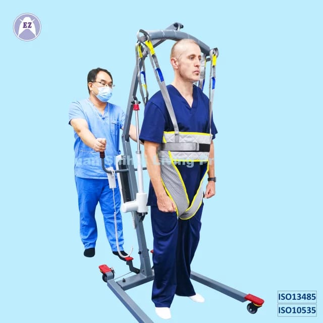 Foldable Electric Hoist + Sling (white color)