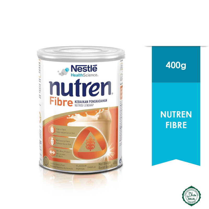 [Pra-Tempahan] Nutren Fibre Nutrisi Lengkap - Perisa Vanila | Nestle 