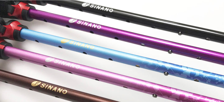 SINANO Anshin 2 Walking Poles for Elderly | Japanese Walking Support Stick for Balance & Fall Prevention (2'S/SET)