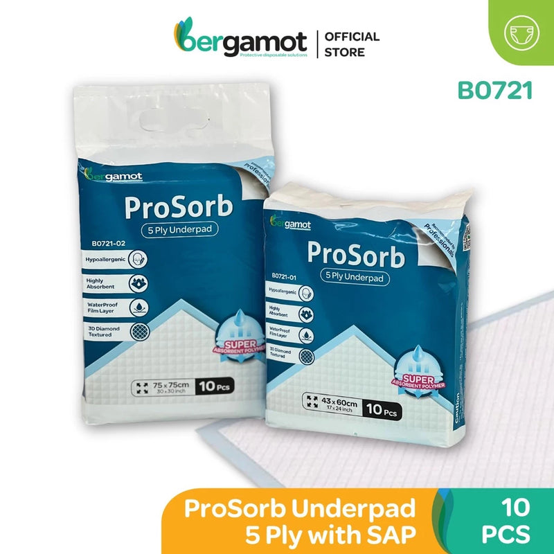 Alas Kain Bersalut Ecosorb 4 Lapis &amp; Prosorb 5 Lapis | Alas Bawah (10 Keping) B0711/B0721
