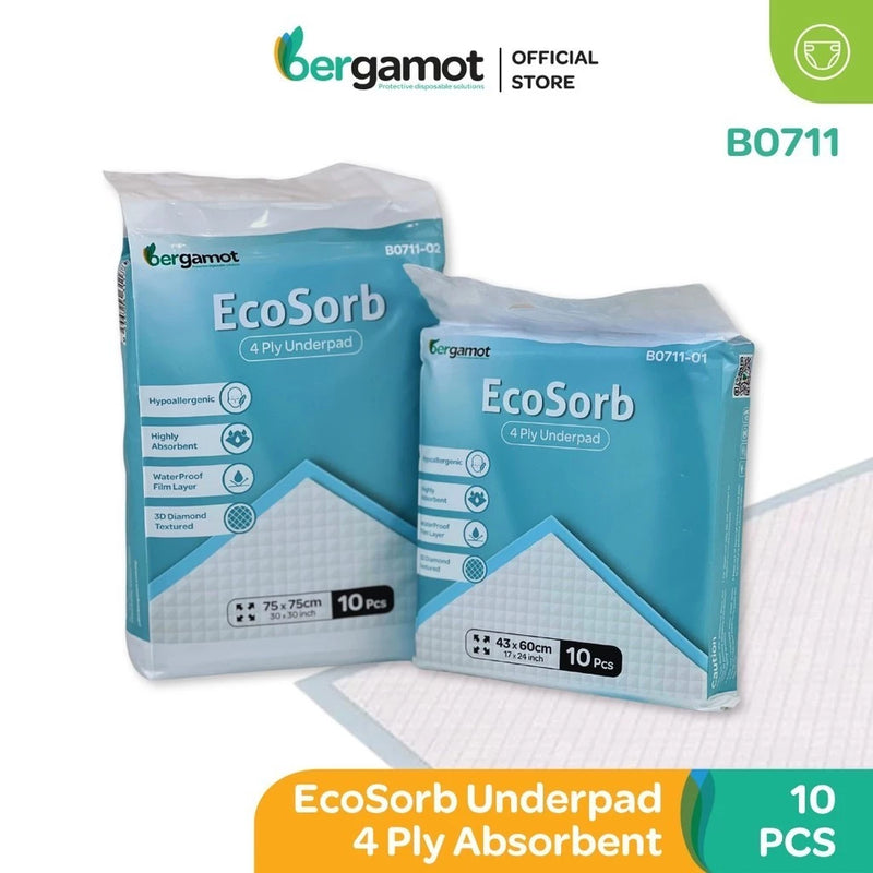 Alas Kain Bersalut Ecosorb 4 Lapis &amp; Prosorb 5 Lapis | Alas Bawah (10 Keping) B0711/B0721