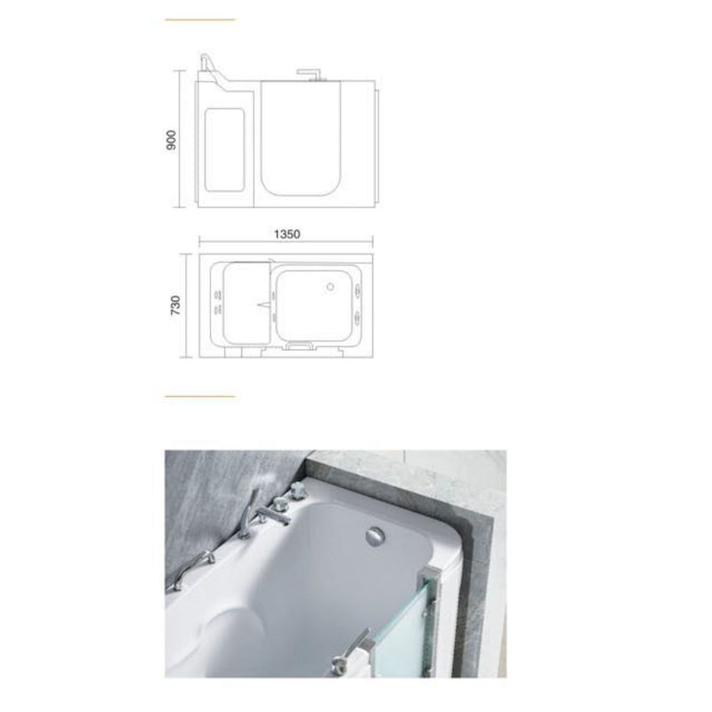 Walk-In Bathtub for Elderly H5626 | iElder