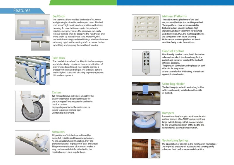 3 Function Hospital Electric Bed