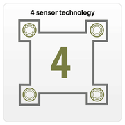 Glass Personal Electronic Weighing Scale Black FREE Face Tower | Rossmax 