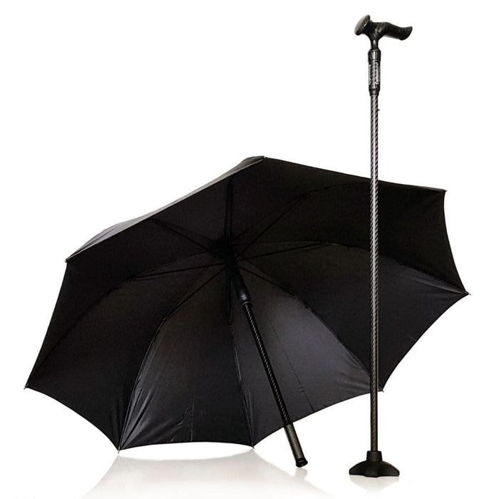 CarbonBond Smart 2-in-1 Umbrella Walking Cane | AgeGracefully