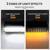 Lampu dinding aruhan Solar Double Light kesan untuk Luar