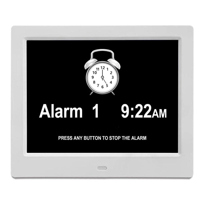 8" Digital Calendar Day Clock - Orientation Dementia Clock