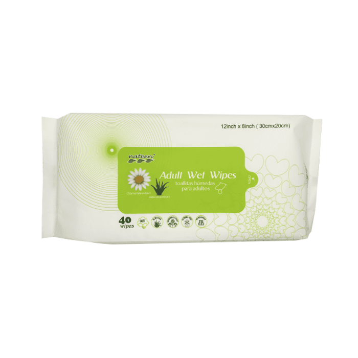 NATEEN Adult Wet Wipes (40 wipes)